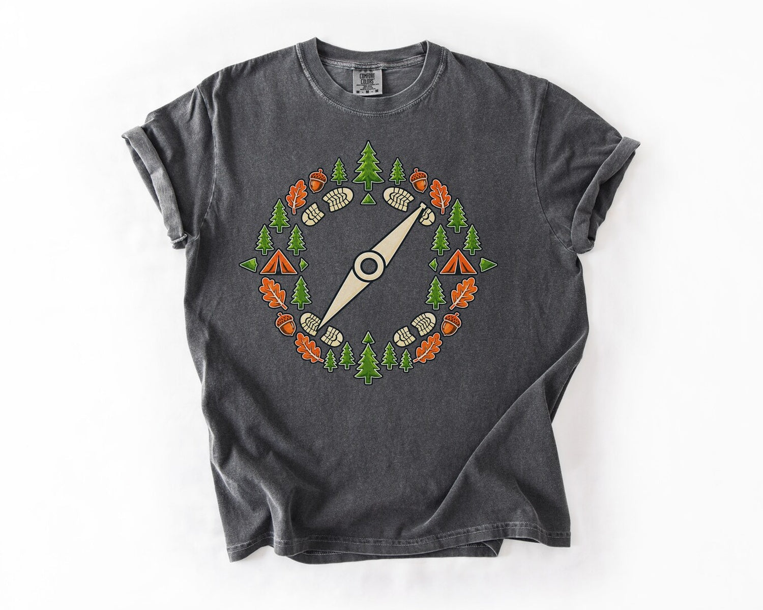 Adventure Compass T-Shirt - Pepper