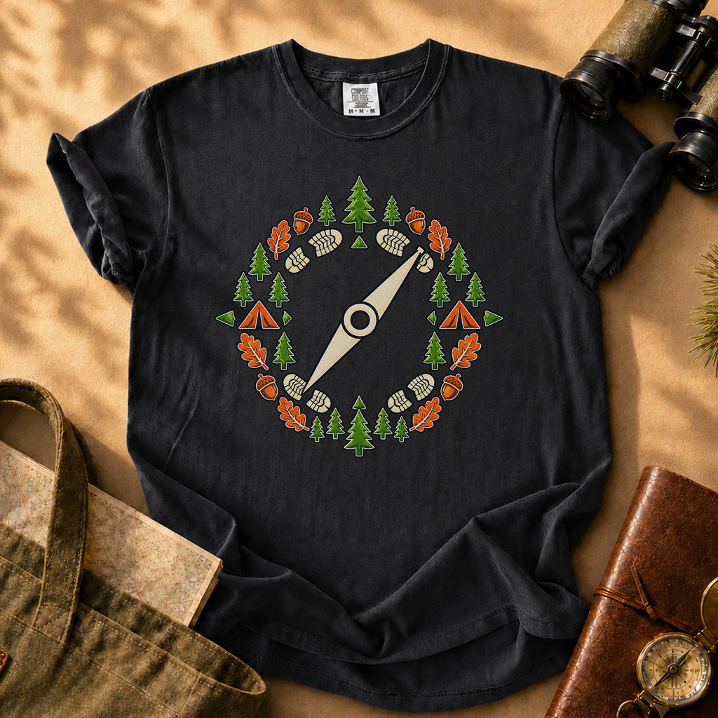 Adventure Compass Tee - Black