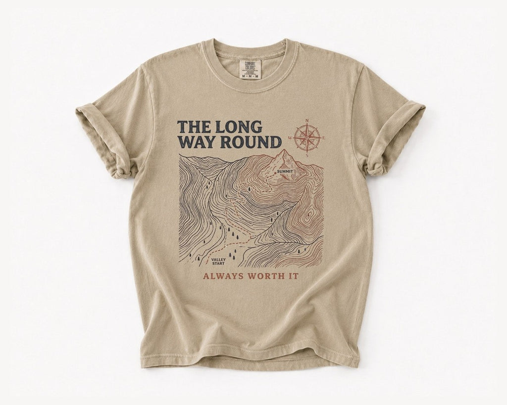 Adventure Map T-Shirt - Khaki
