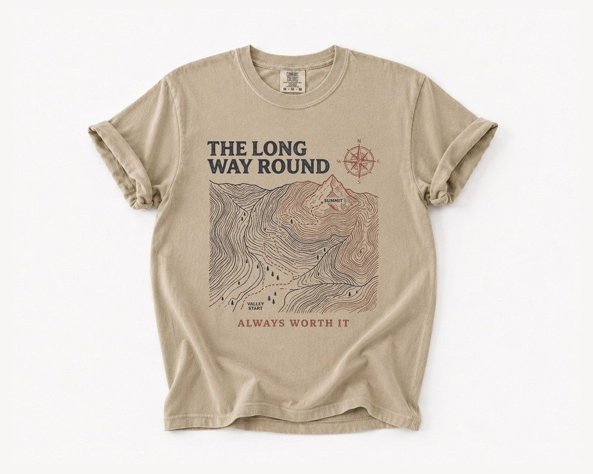 Adventure Map T-Shirt - Khaki