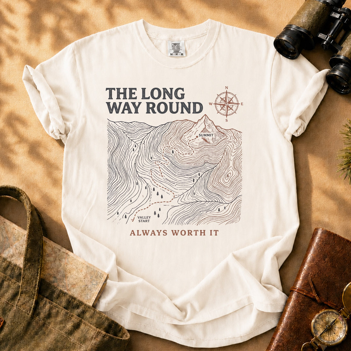 Adventure Map Tee - Ivory