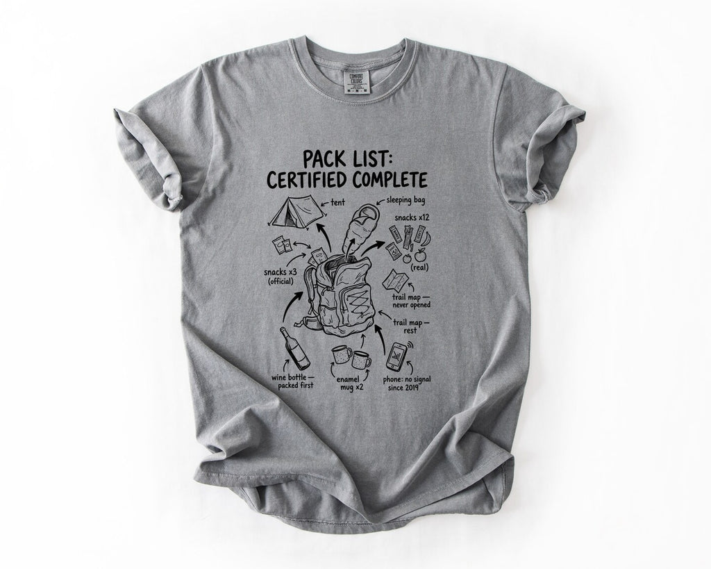Adventure Pack List T-Shirt - Grey