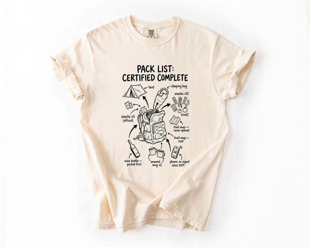 Adventure Pack List T-Shirt - Ivory