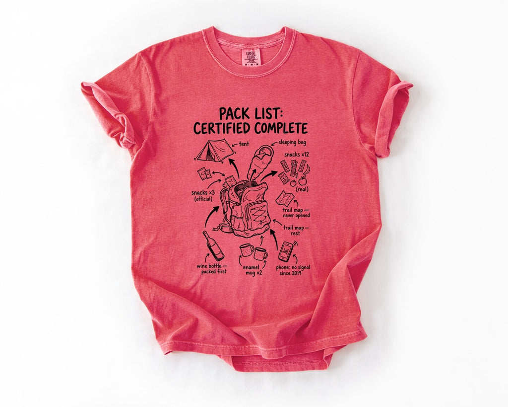 Adventure Pack List T-Shirt - Watermelon