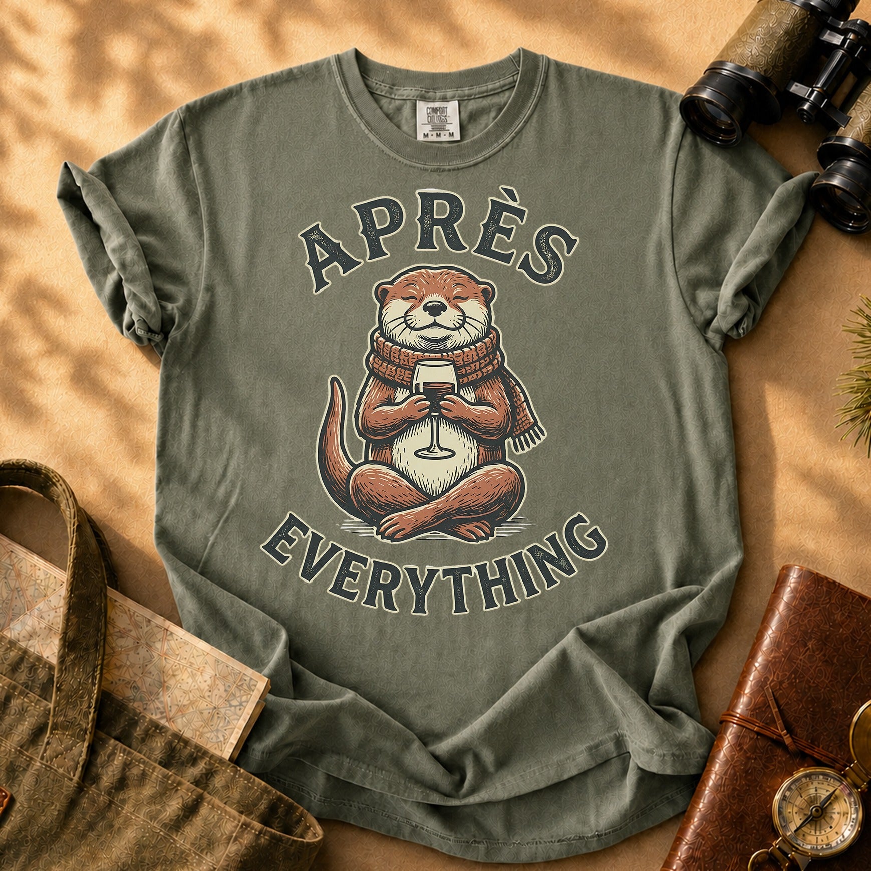 Apres Everything Otter Tee - Sage