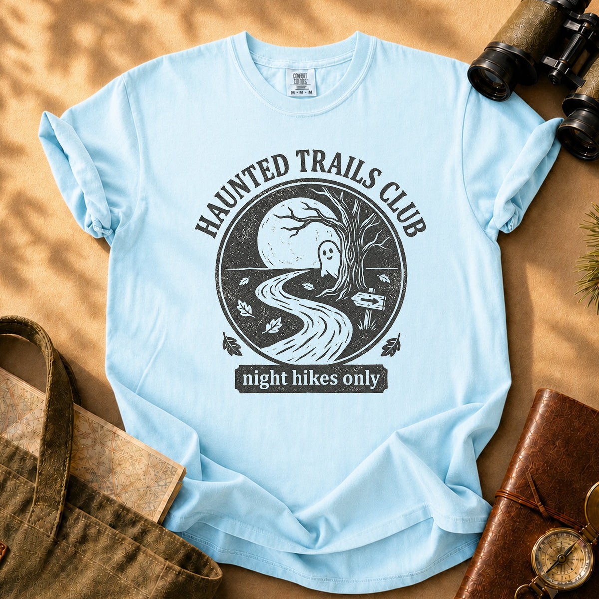Haunted Trails Club Tee - Chambray