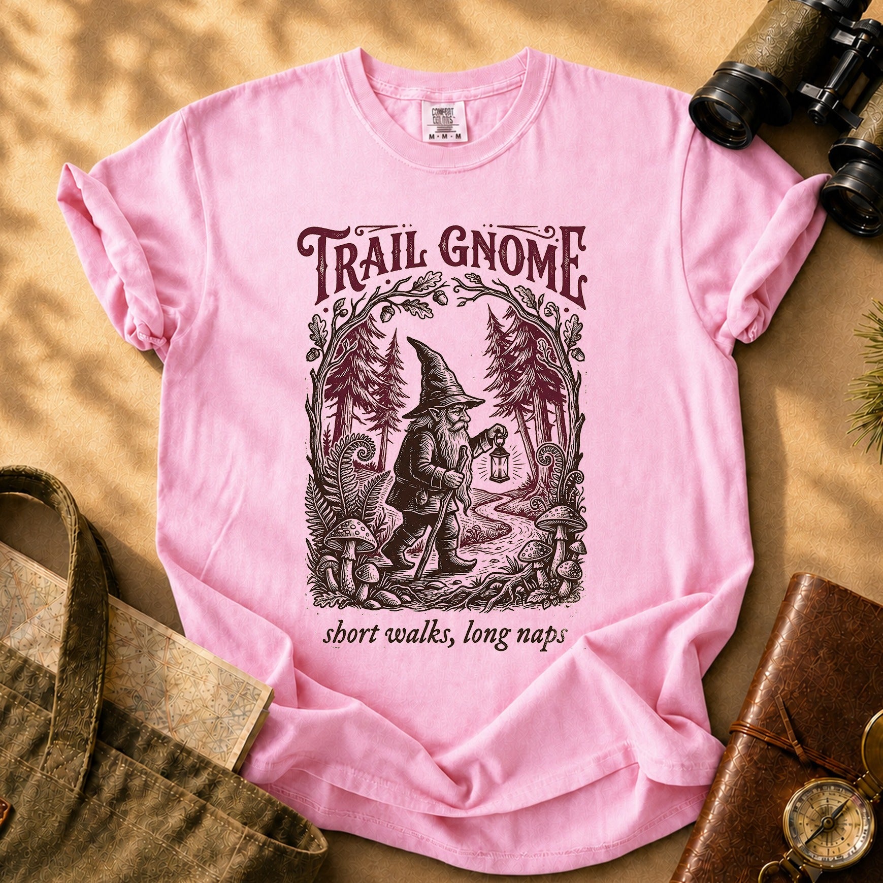 Trail Gnome Tee - Blossom