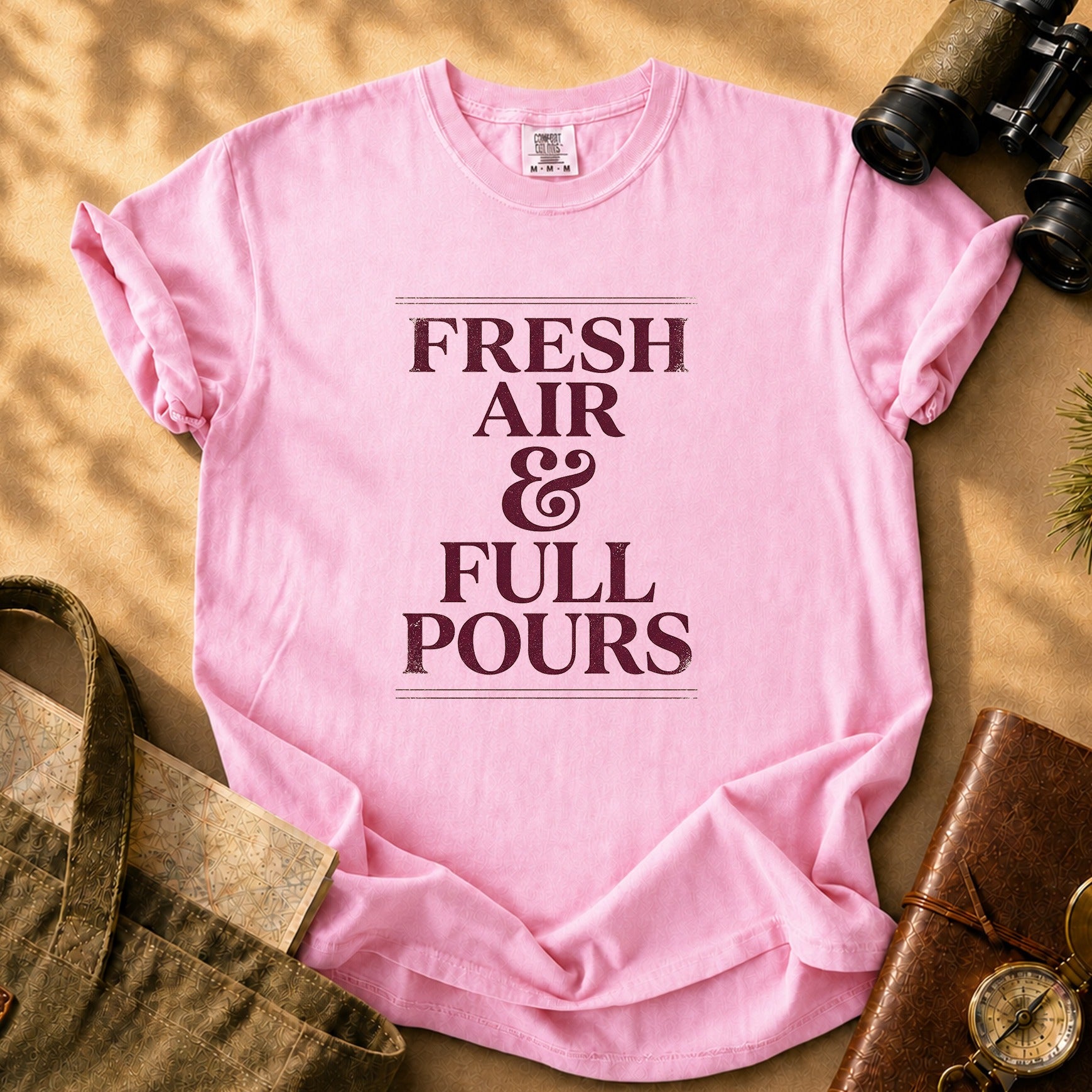 Fresh Air & Full Pours Tee - Blossom