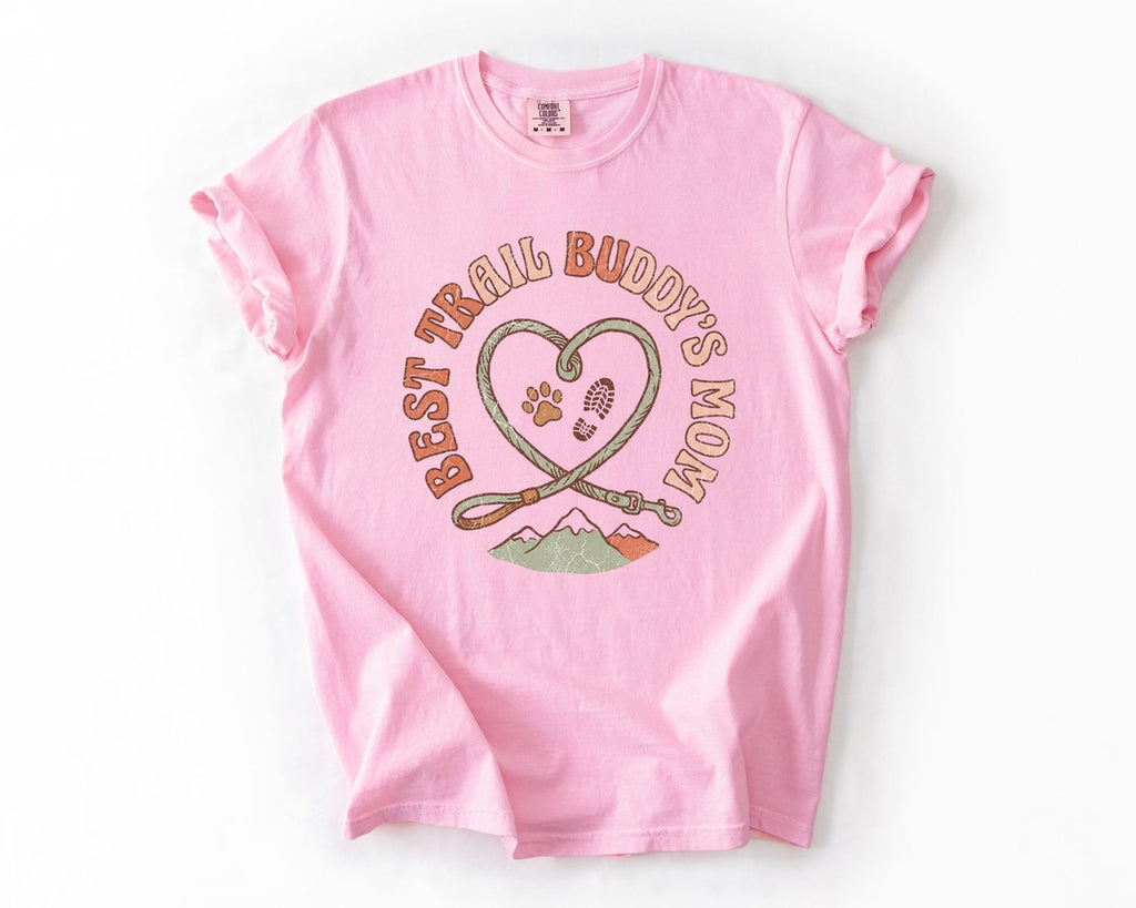 Best Trail Buddy's Mom Tee - Blossom