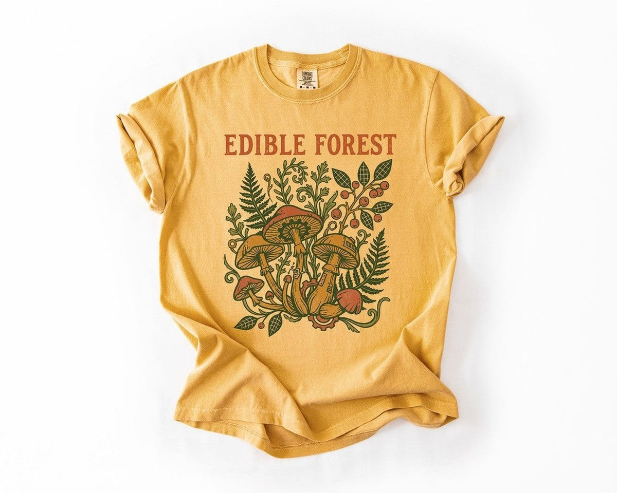 Edible Forest Tee - Mustard