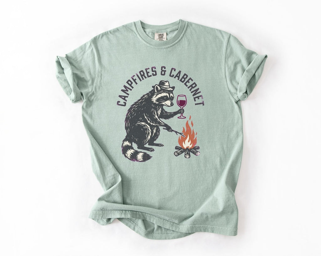 Campfires & Cabernet Tee - Bay