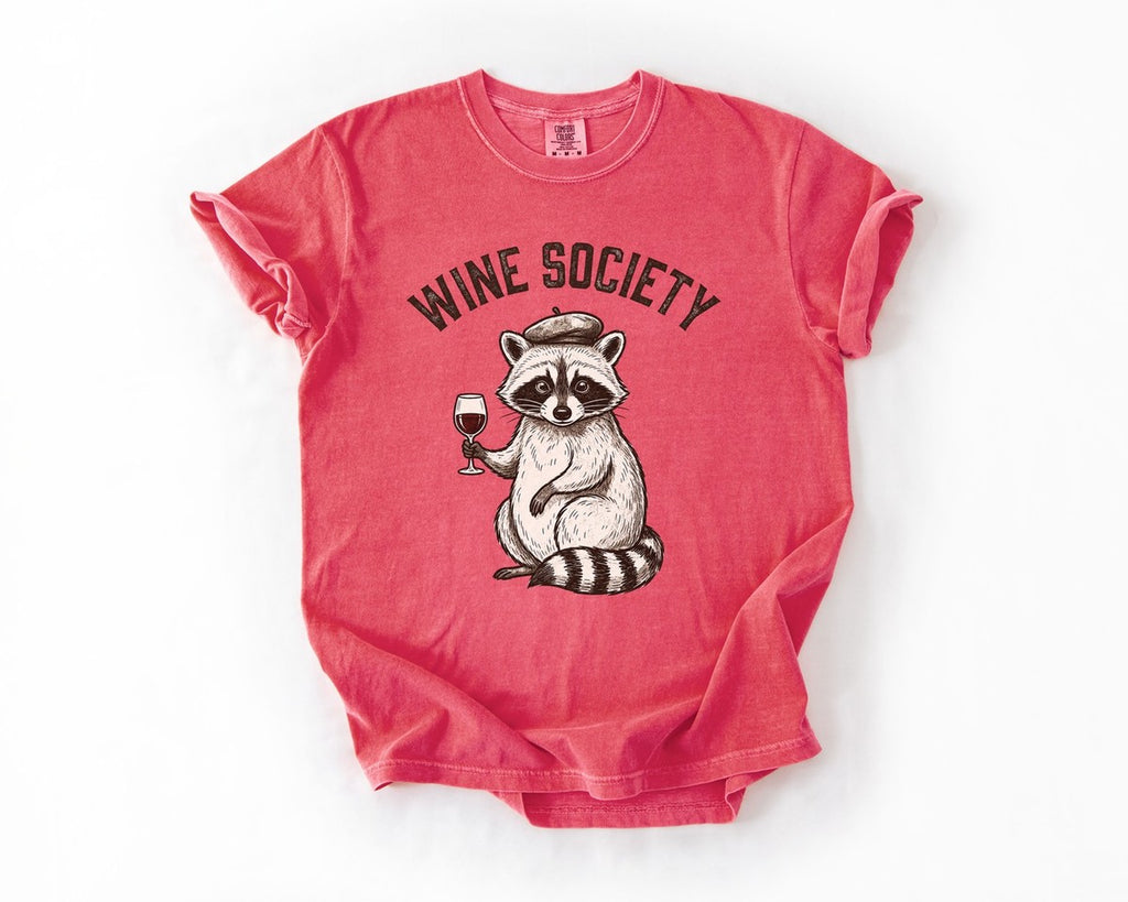 Wine Society Beret Tee - Watermelon