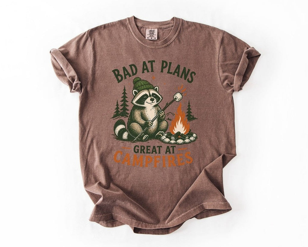Bad at Plans Great at Campfires - Espresso