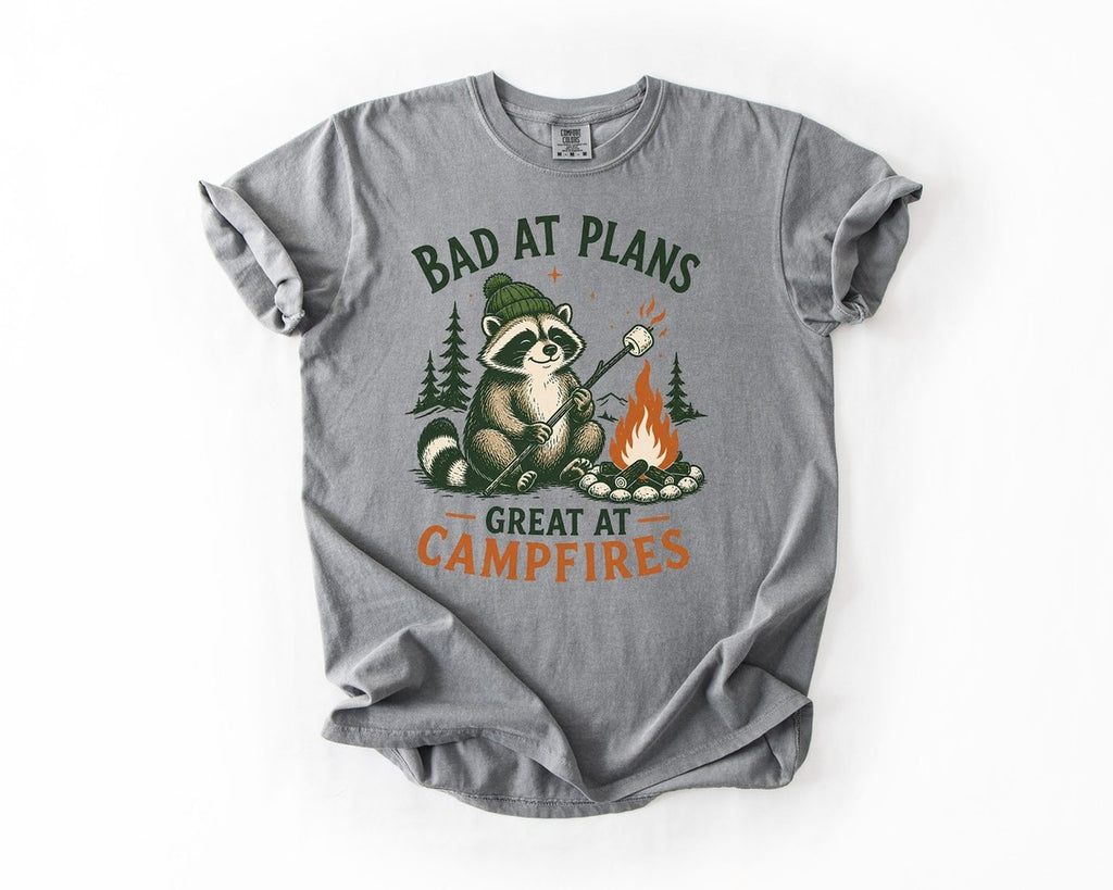 Bad at Plans Great at Campfires - Grey