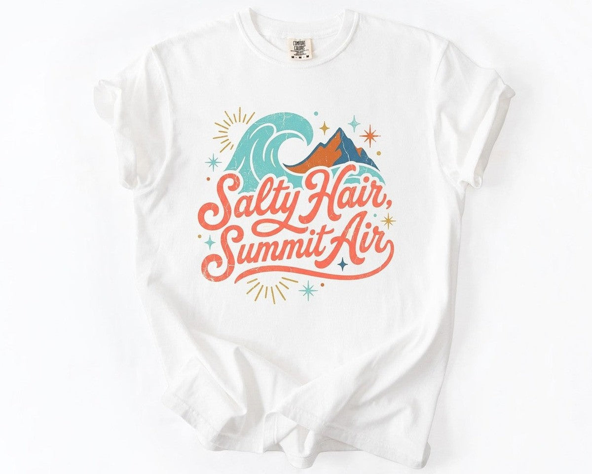 Salty Hair Summit Air T-Shirt - White