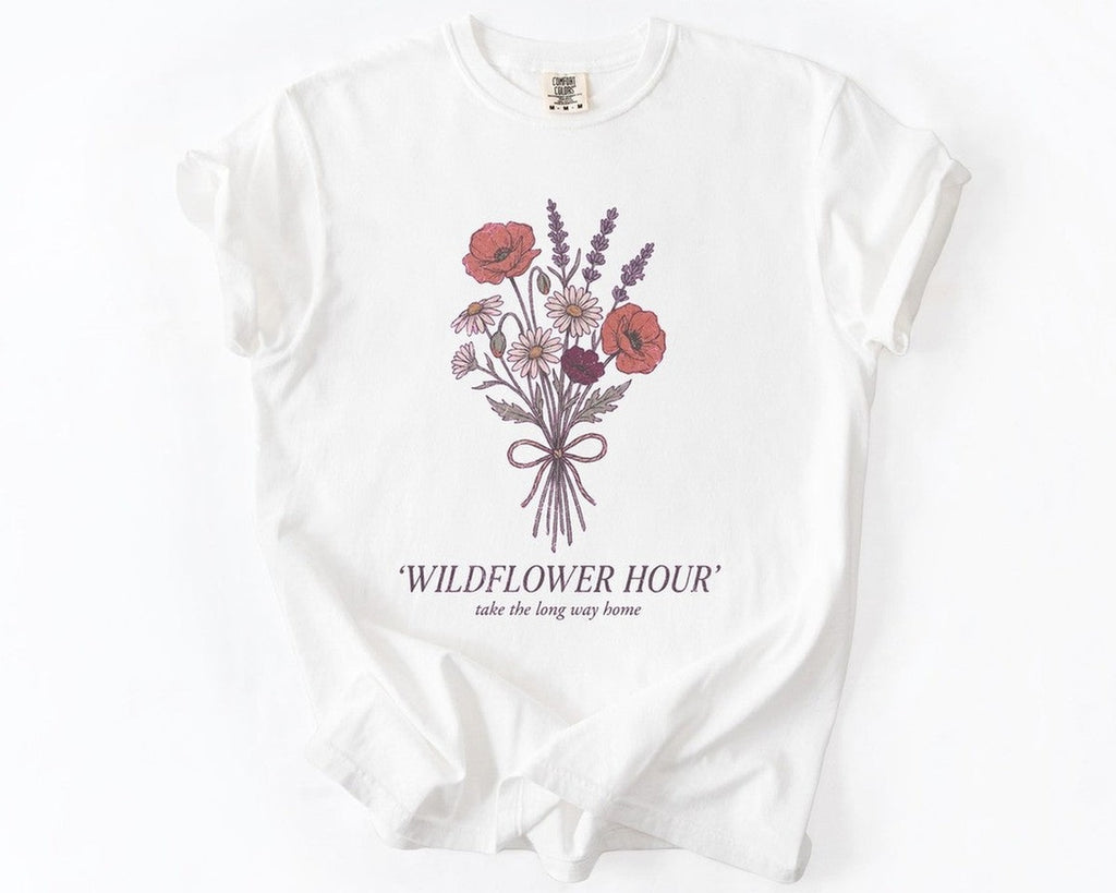 Wildflower Hour T-Shirt - White