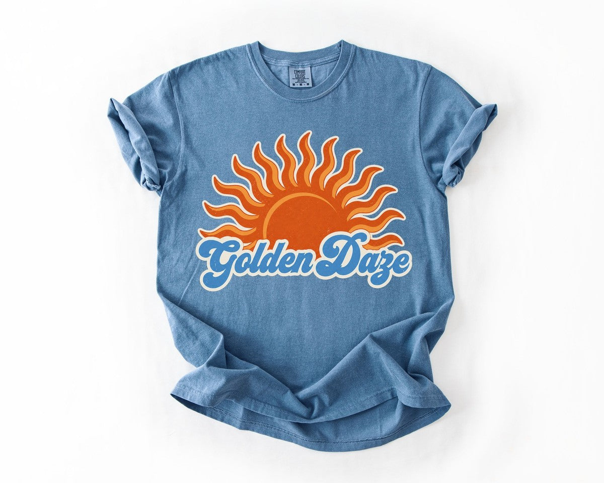 Golden Daze Tee - Blue Jean