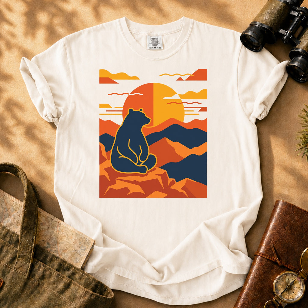Bear Sunset Tee - Ivory
