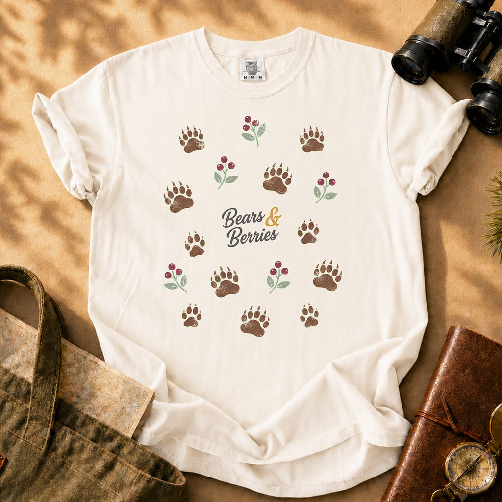 Bears & Berries Tee - Ivory