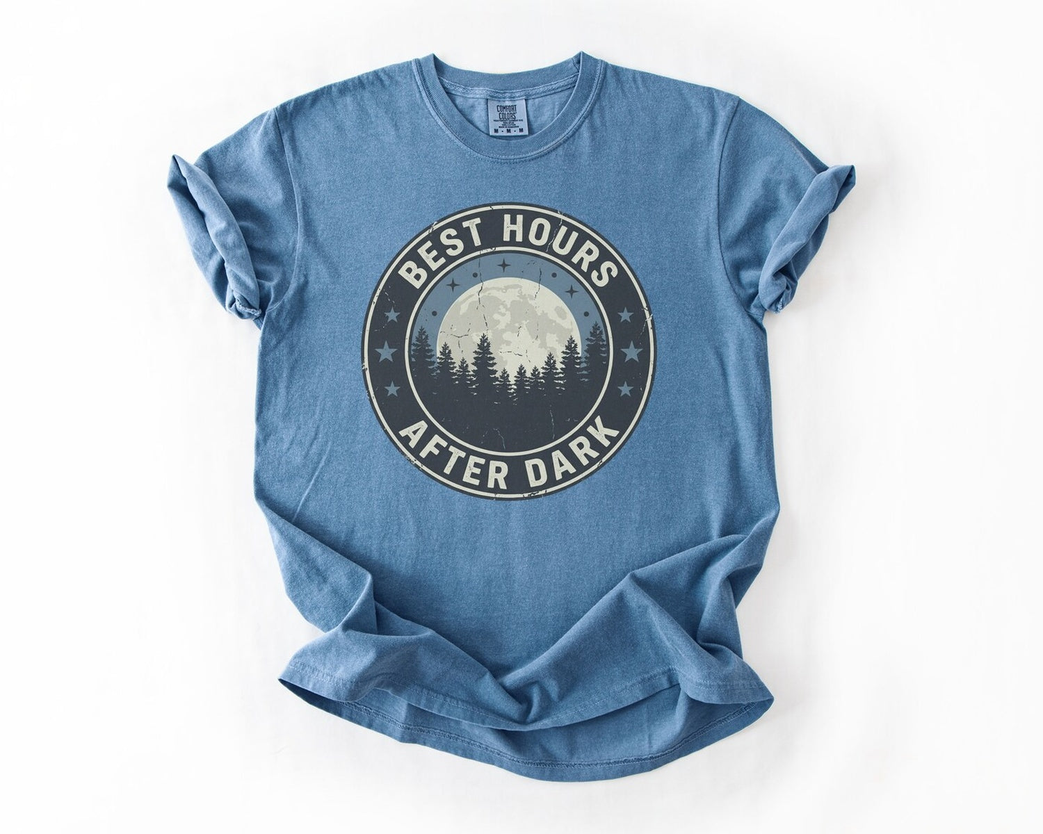 Best Hours After Dark T-Shirt - Blue Jean
