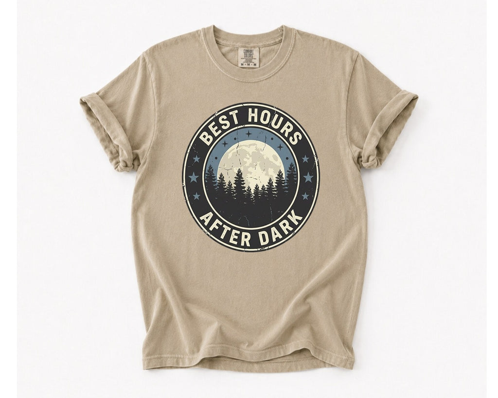 Best Hours After Dark T-Shirt - Khaki