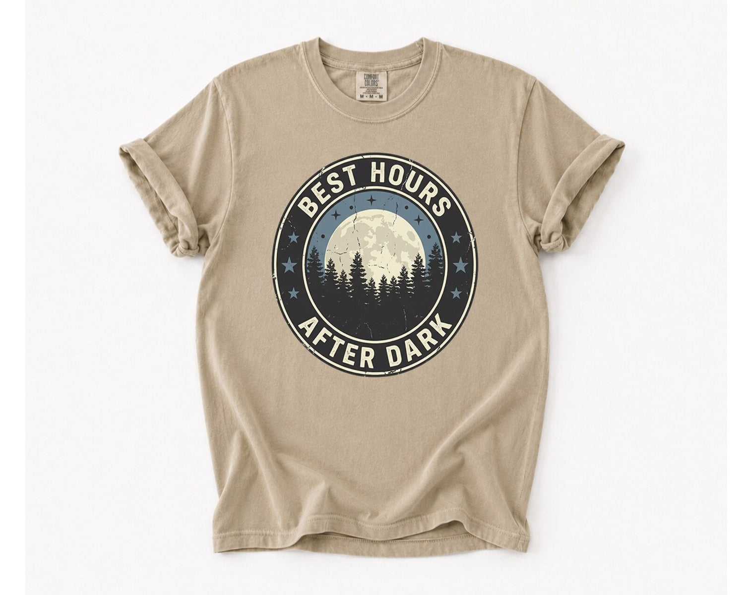 Best Hours After Dark T-Shirt - Khaki