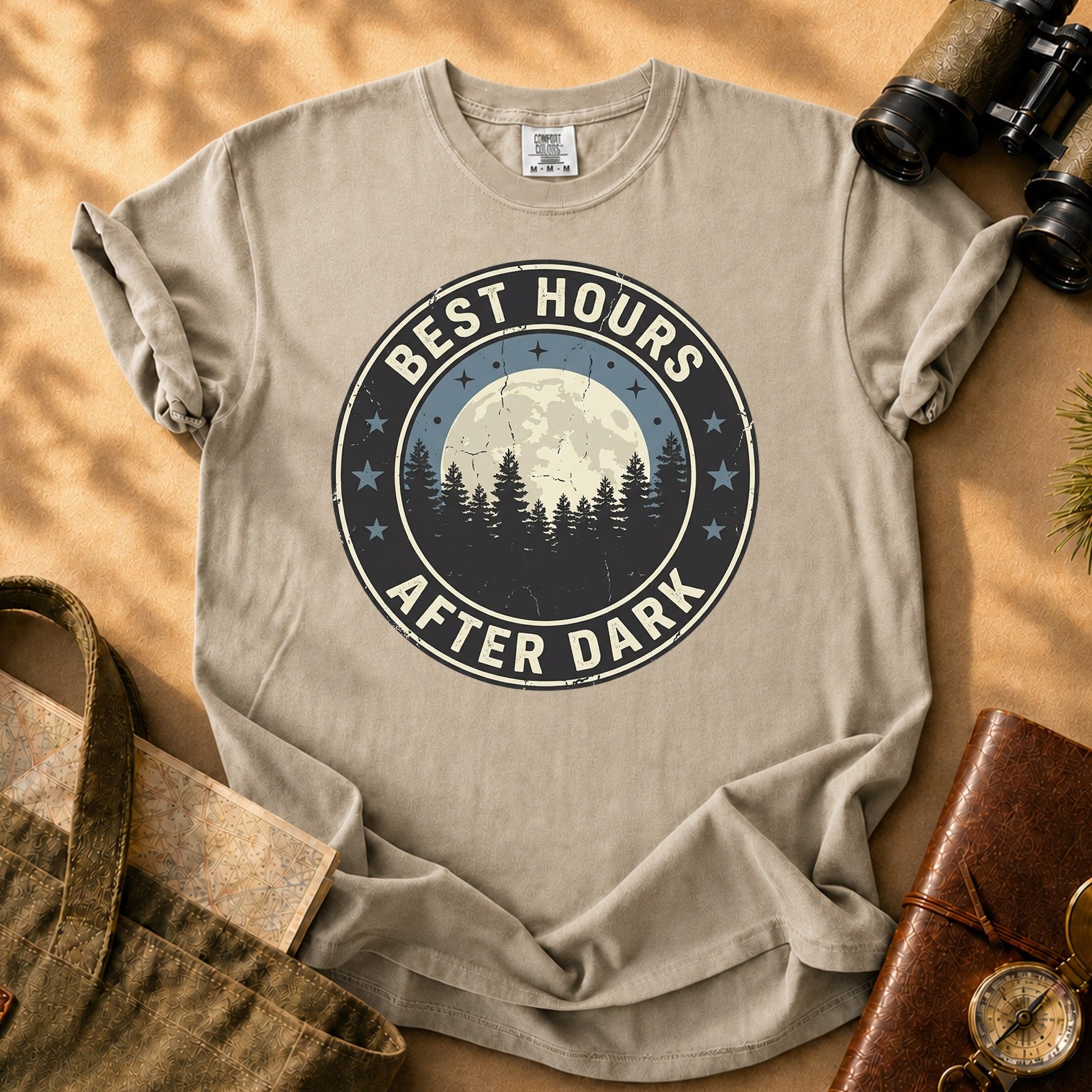 Best Hours After Dark Tee - Khaki