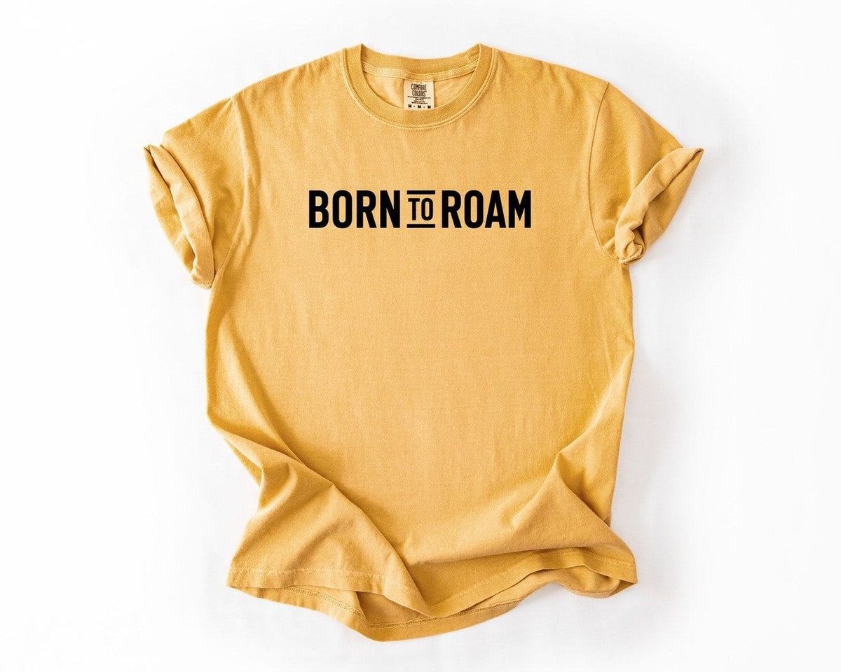 Born to Roam T-Shirt - Mustard