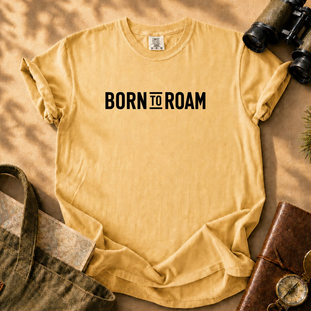 Born to Roam Tee - Mustard