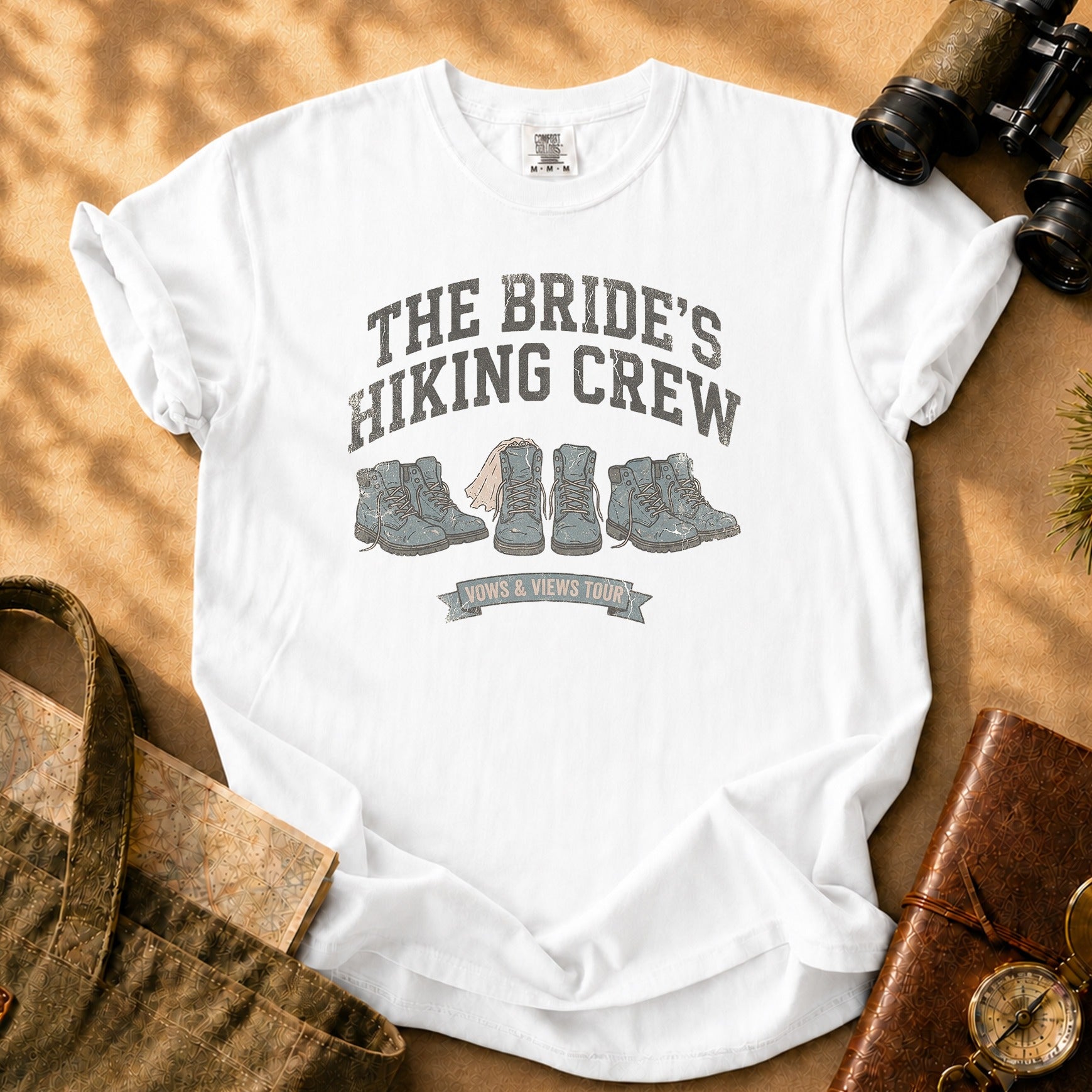 The Bride's Hiking Crew Tee - White