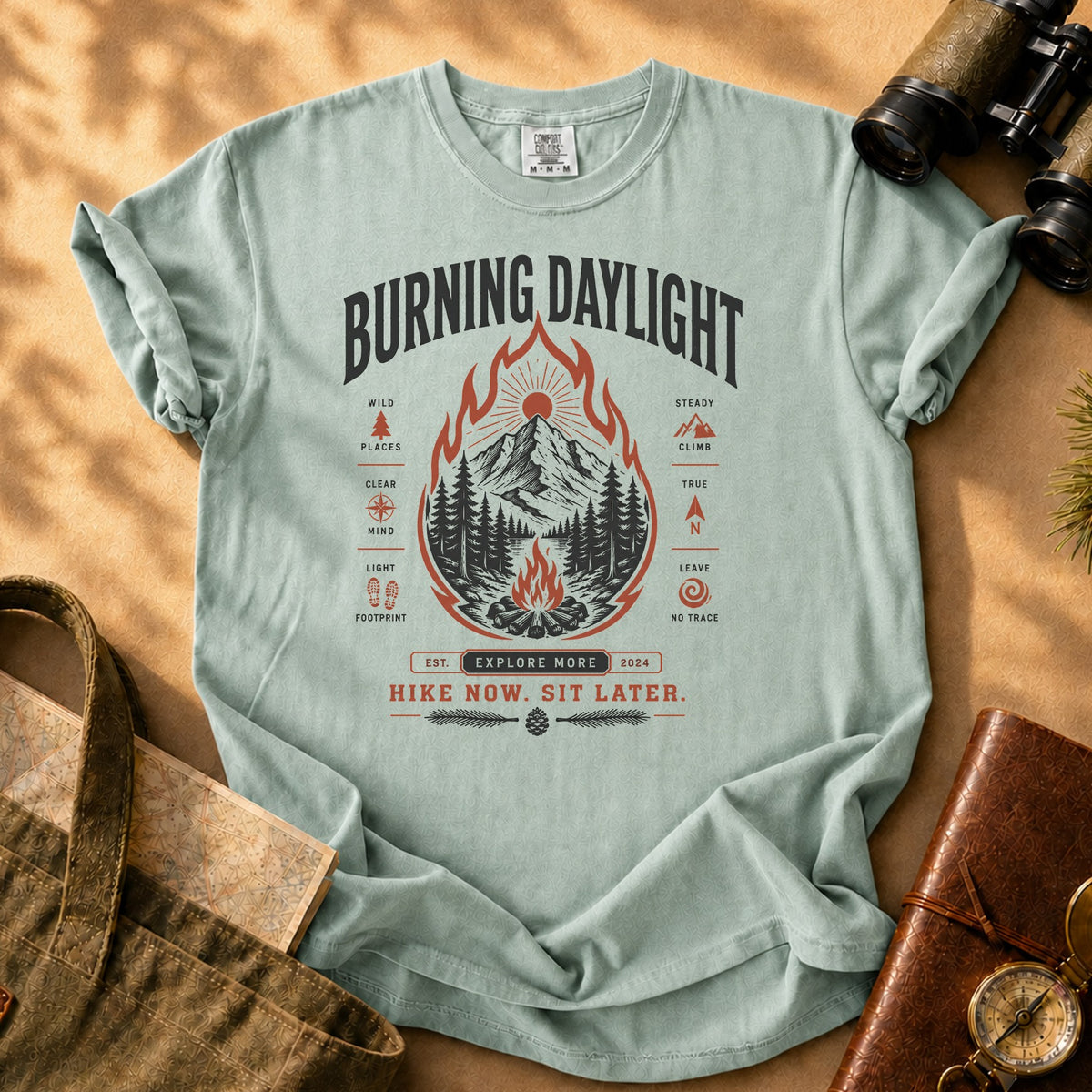 Burning Daylight Hike Tee - Bay