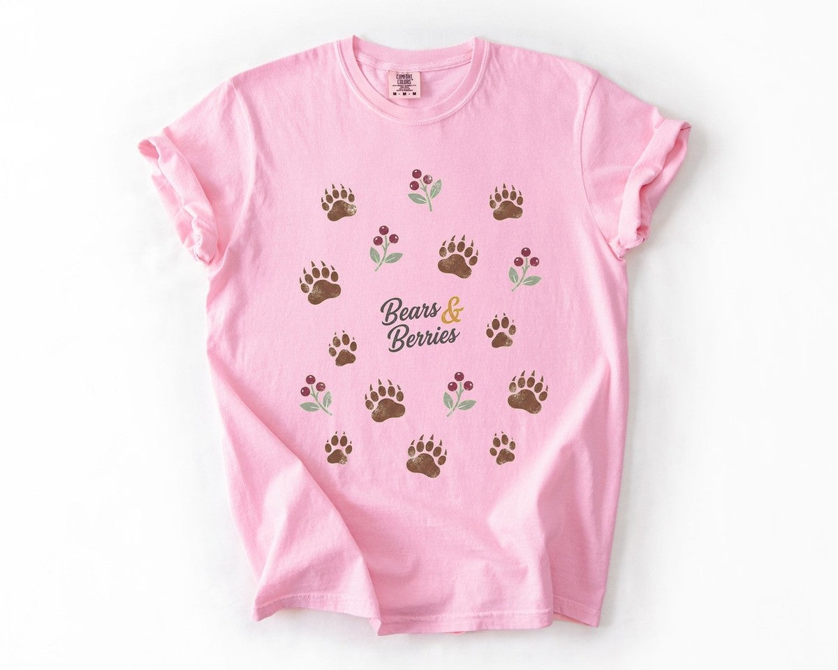 Bears & Berries Tee - Blossom