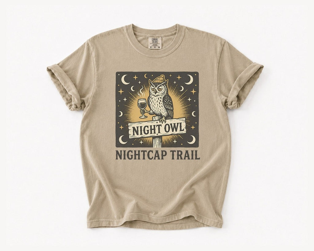 Night Owl T-Shirt - Khaki