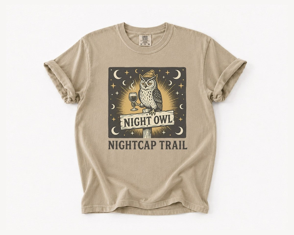 Night Owl T-Shirt - Khaki