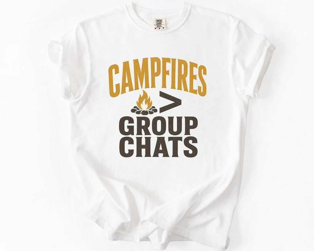 Campfires > Group Chats T-Shirt - White