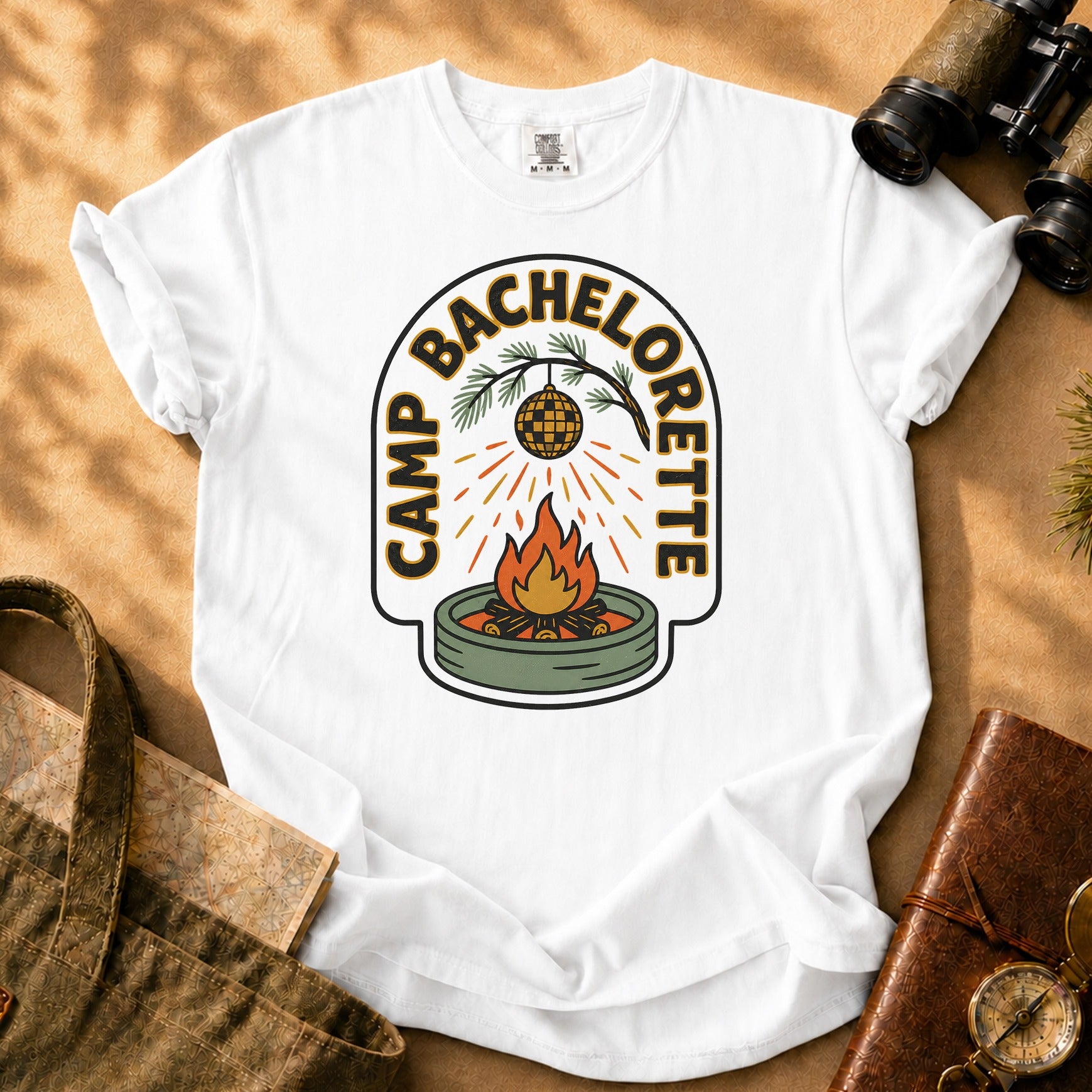 Camp Bachelorette Tee - White