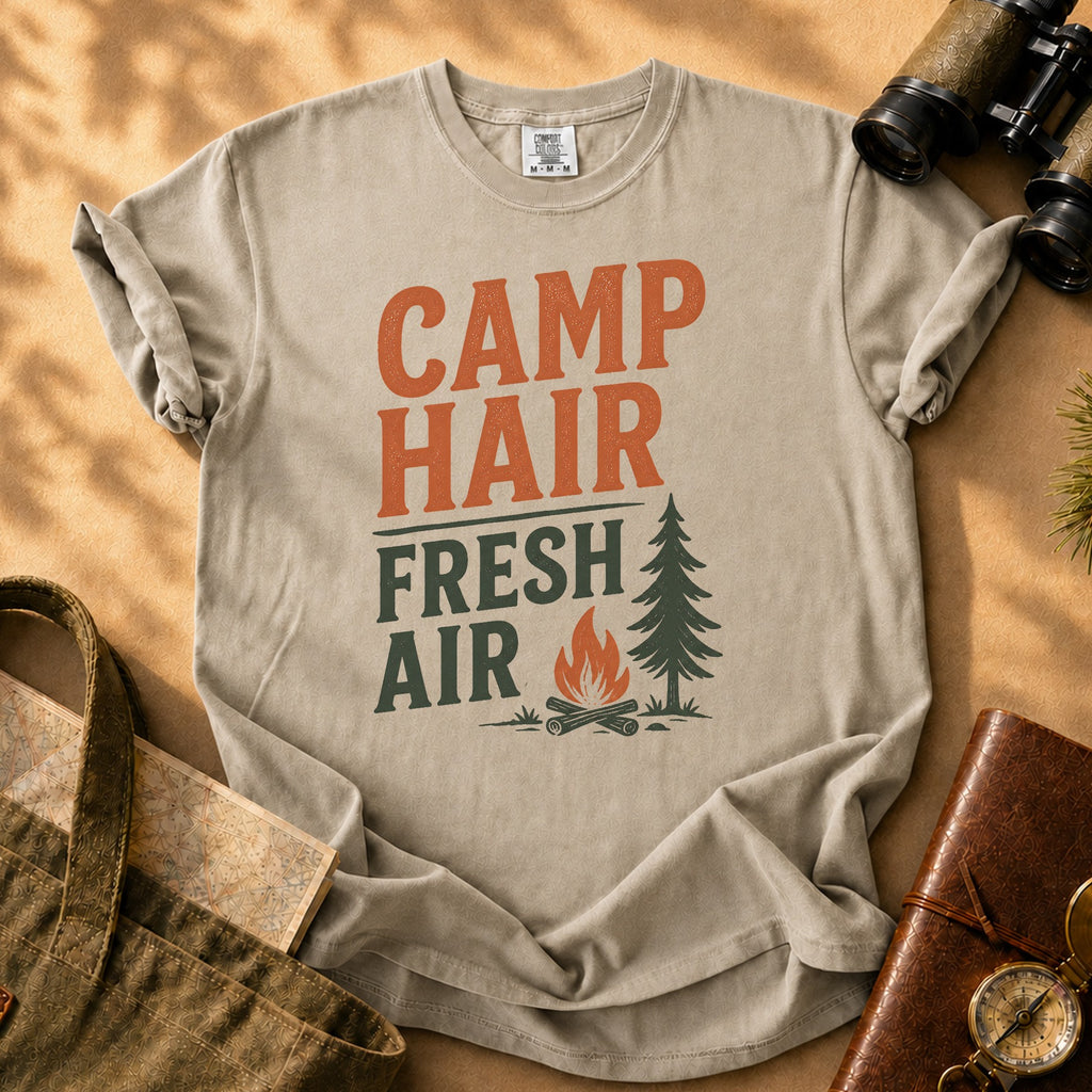 Camp Hair Fresh Air Tee - Khaki