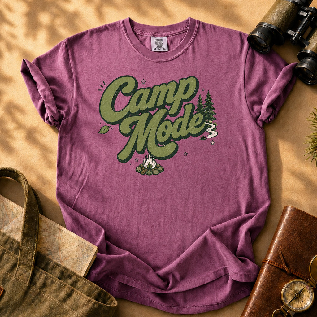 Camp Mode Tee - Berry