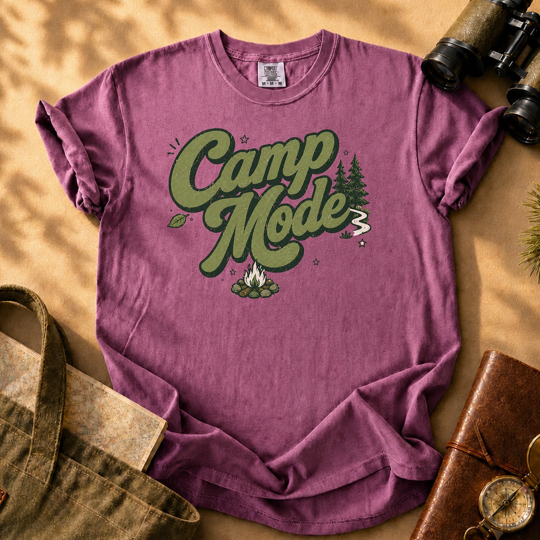 Camp Mode Tee - Berry