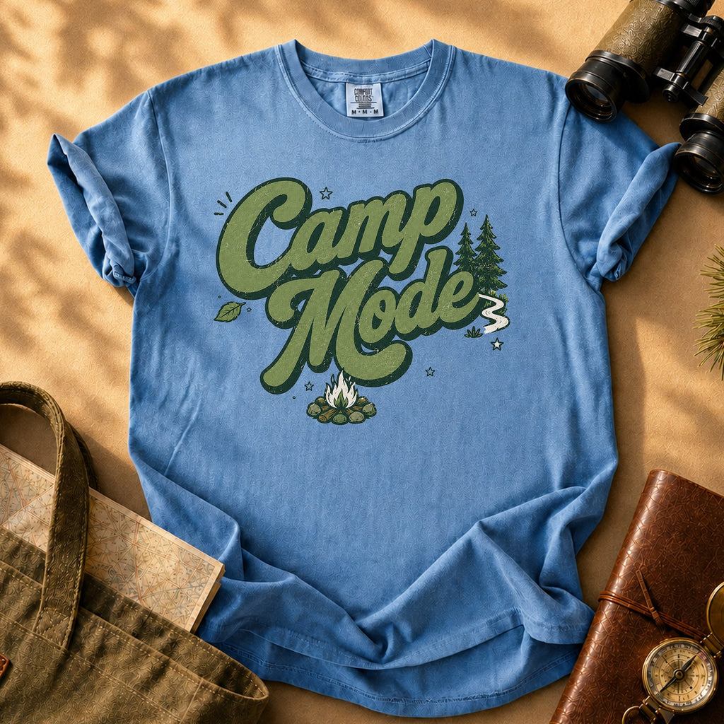Camp Mode Tee - Blue Jean