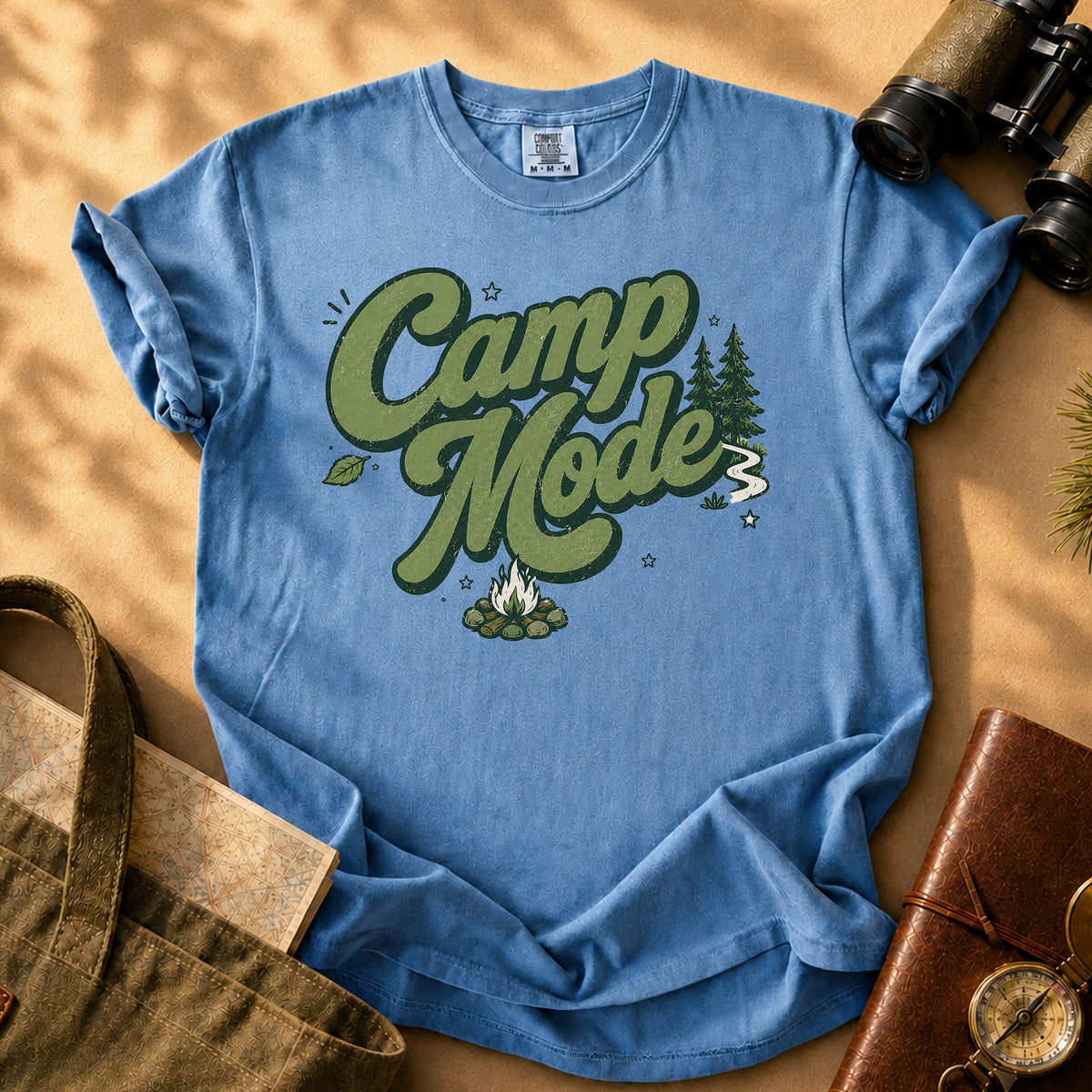 Camp Mode Tee - Blue Jean