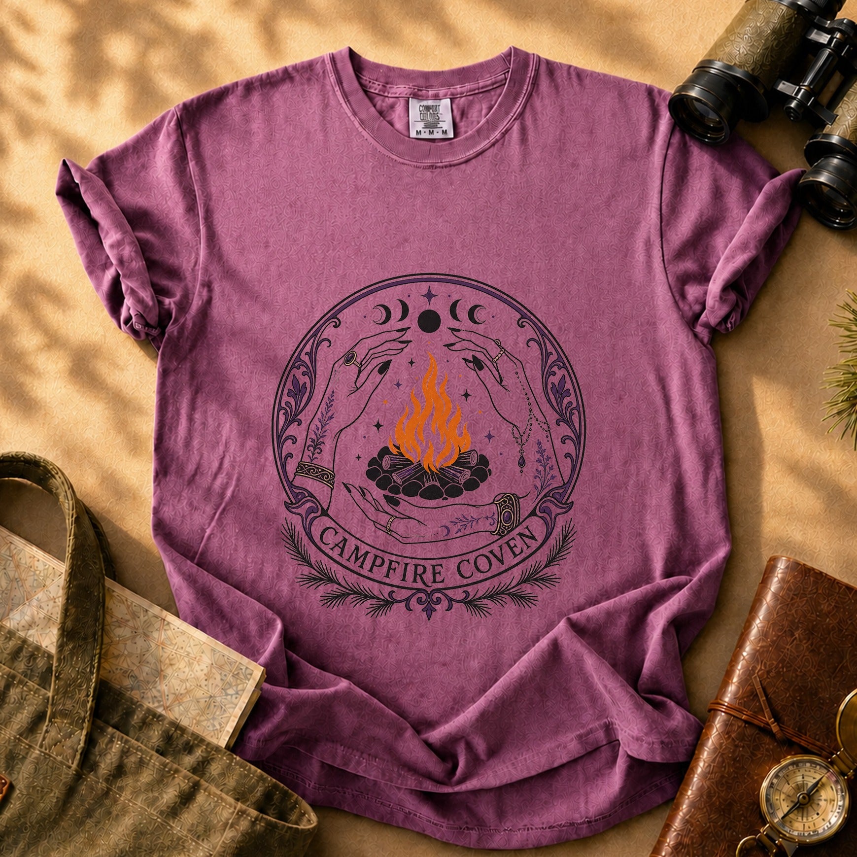 Campfire Coven Tee - Berry
