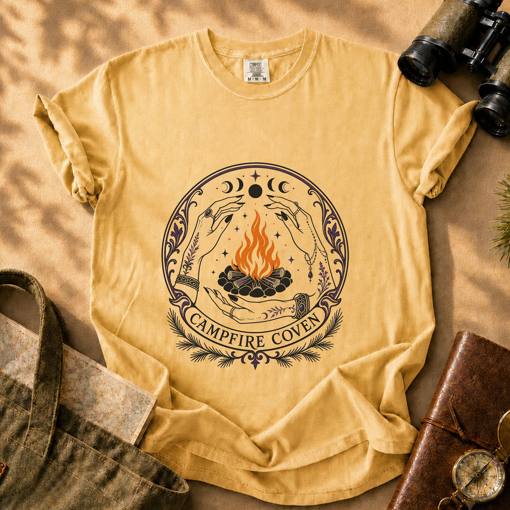 Campfire Coven Tee - Mustard