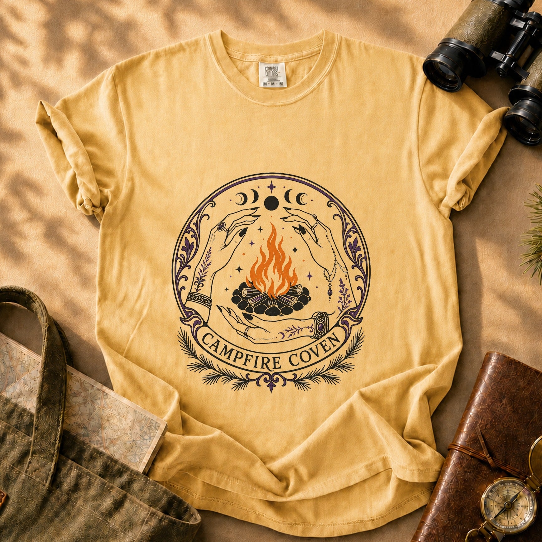 Campfire Coven Tee - Mustard