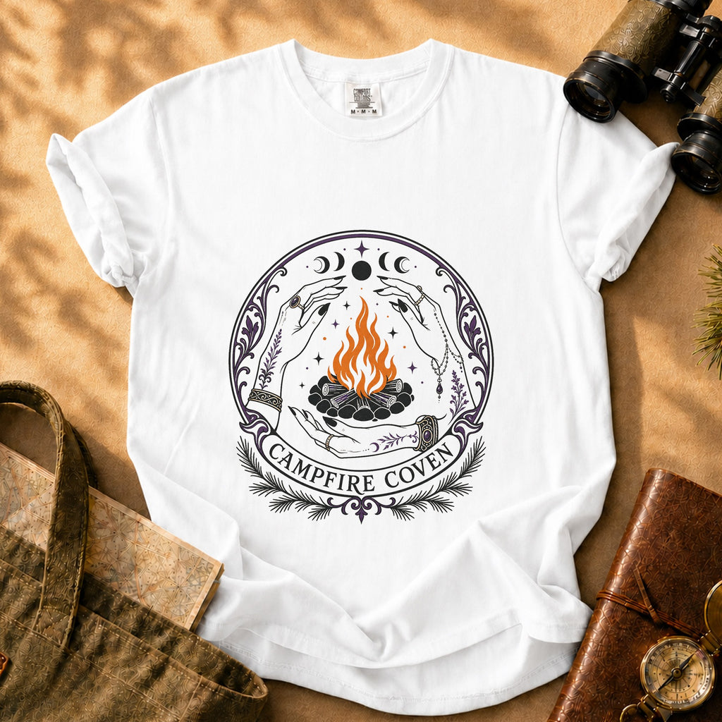 Campfire Coven Tee - White