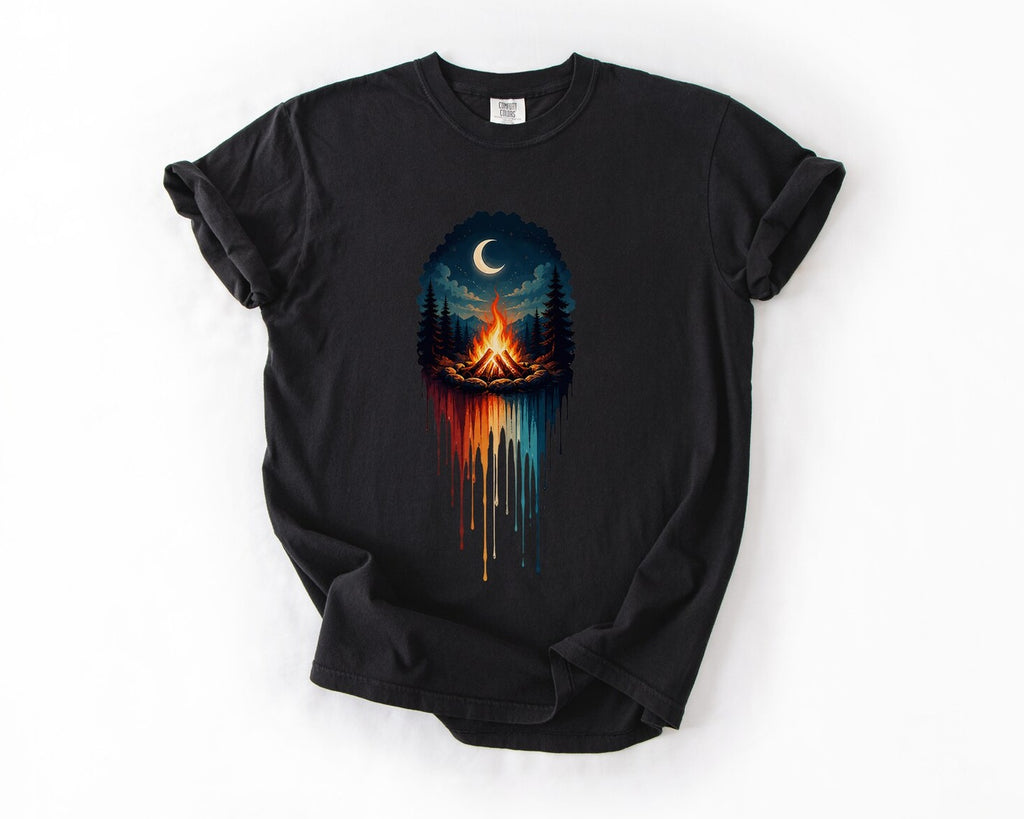 Campfire Night T-Shirt - Black