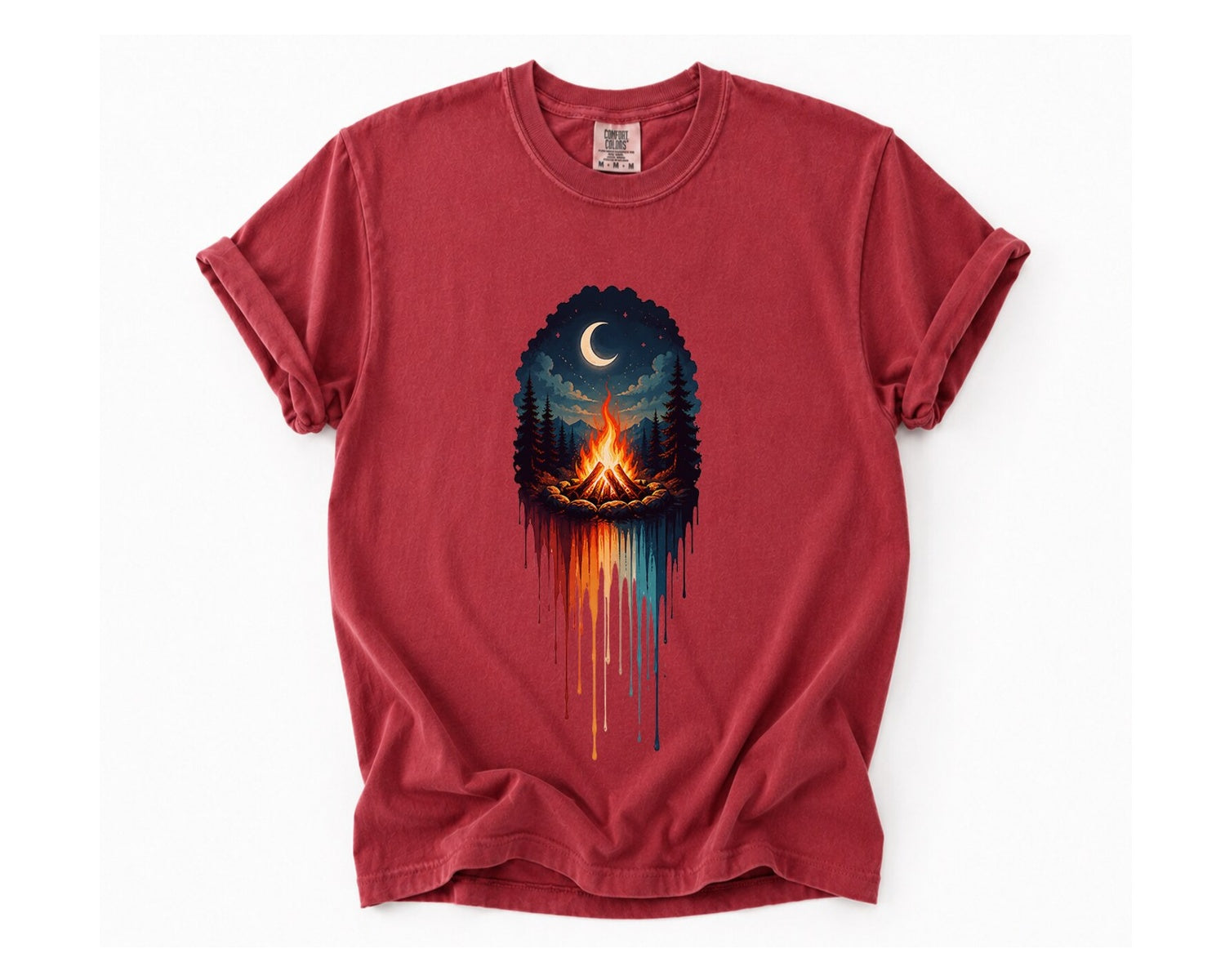 Campfire Night T-Shirt - Brick