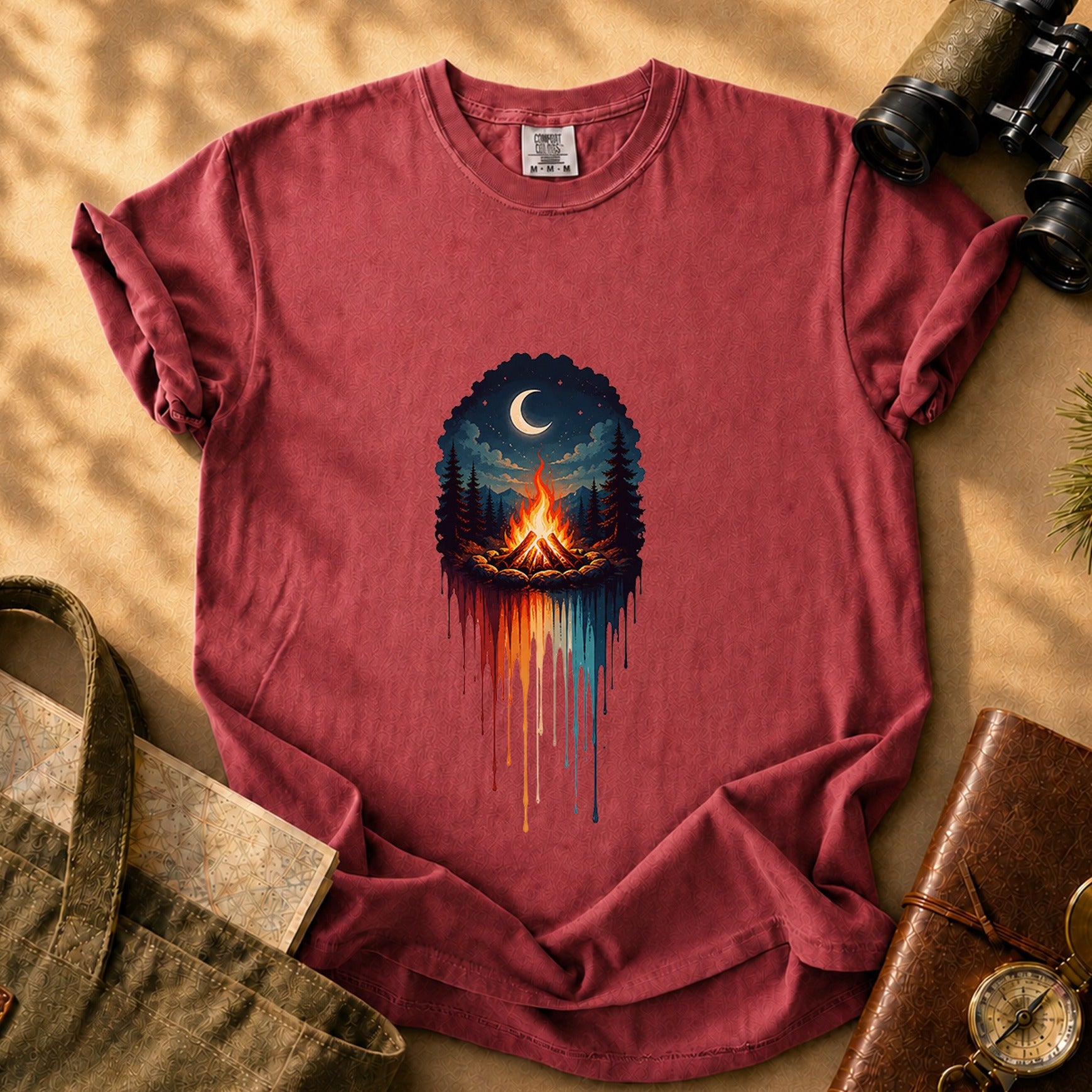 Campfire Night Tee - Brick