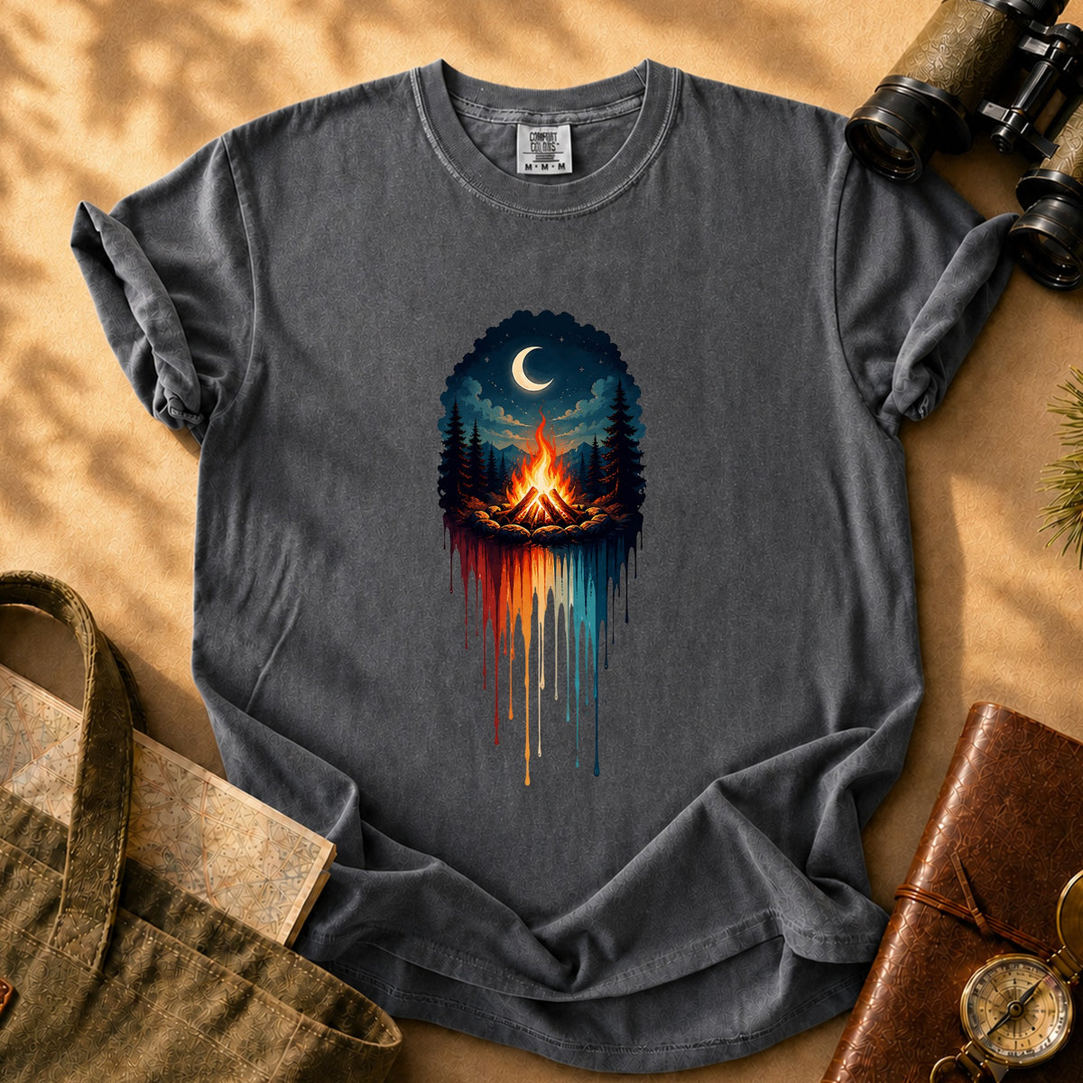 Campfire Night Tee - Pepper