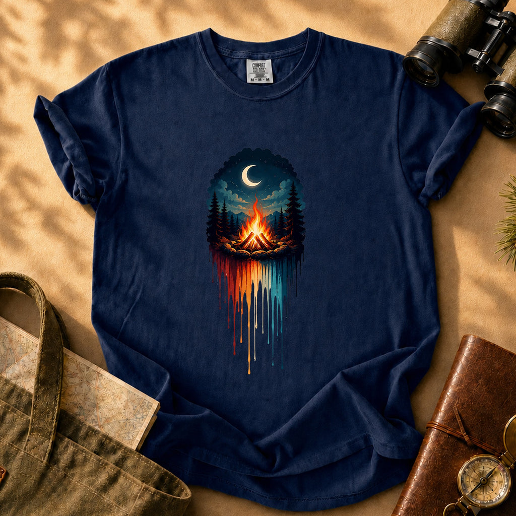 Campfire Night Tee - True Navy